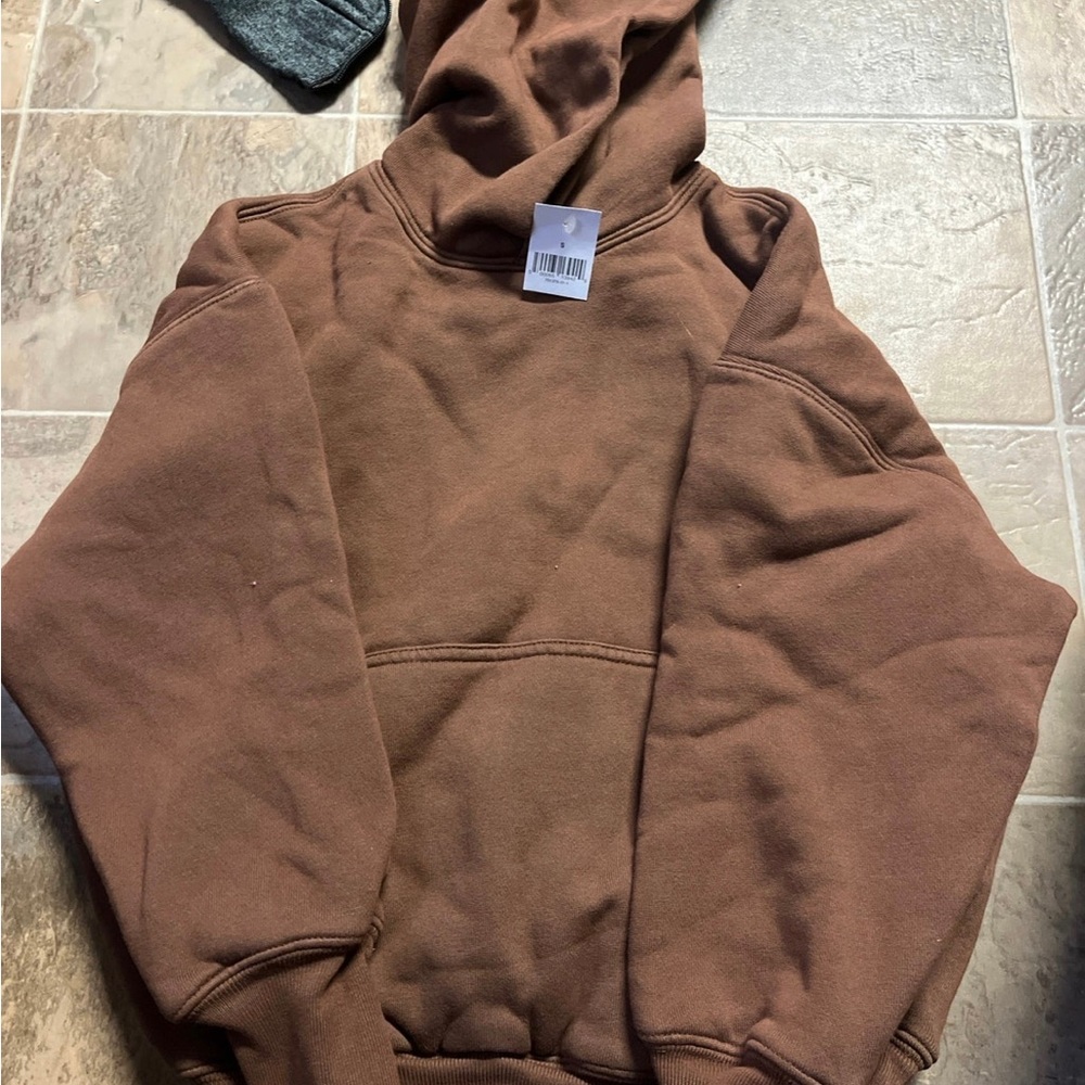brown kids yeezy gap hoodie